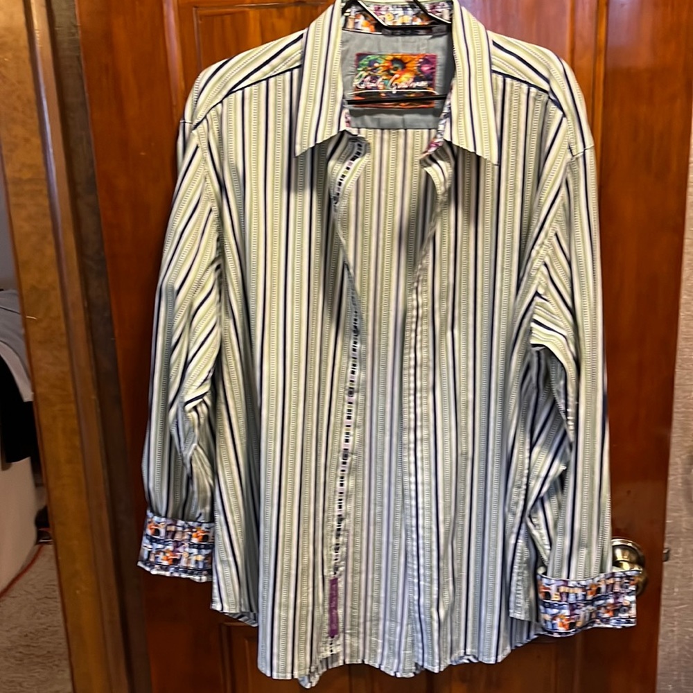 Robert Graham shirt Mens size 2XL. Rare hard to find! Musical instruments cuffs